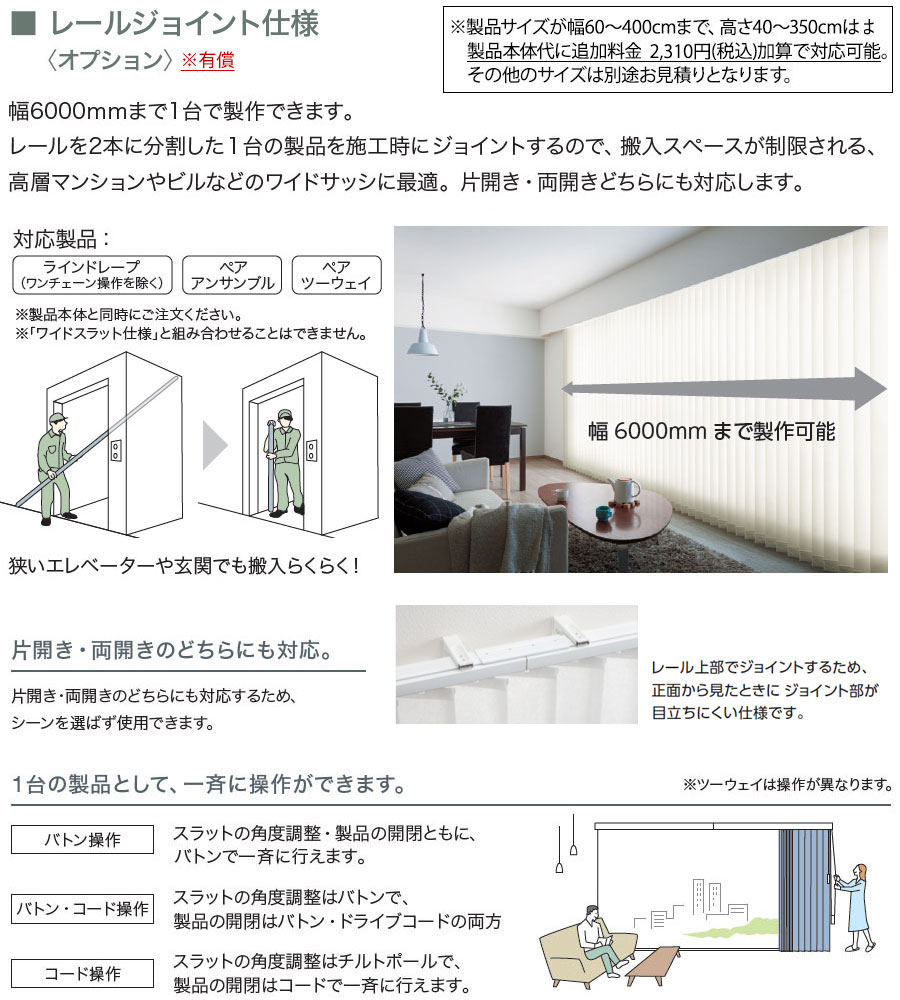 レールジョイント仕様