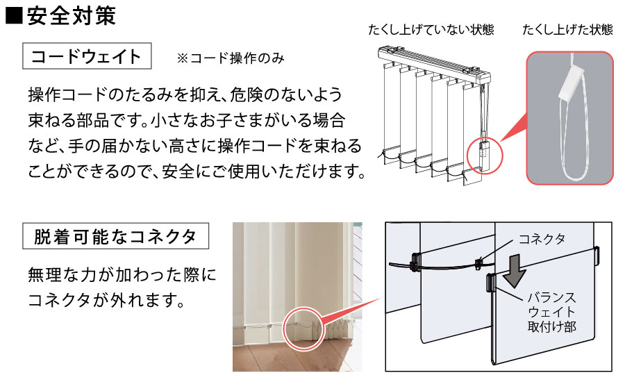 安全対策部品を採用