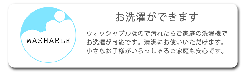 ウォッシャブル