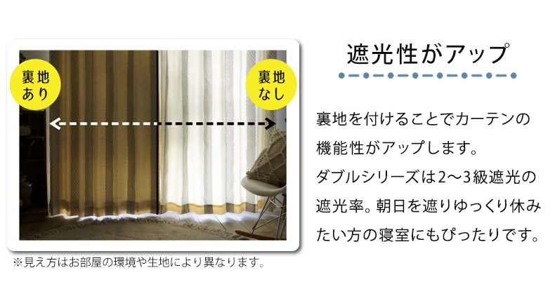 遮光性がアップ