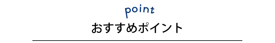 おすすめポイント