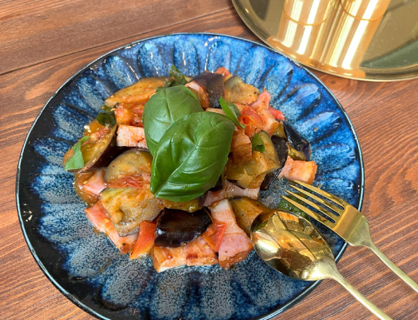 ナスとベーコンの炒め物レシピ