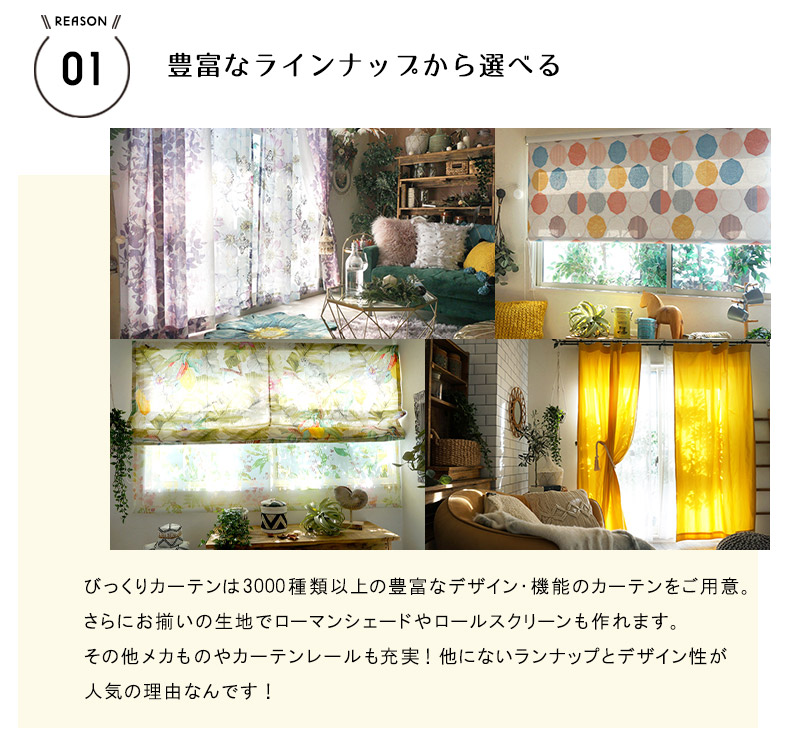 豊富なラインナップ