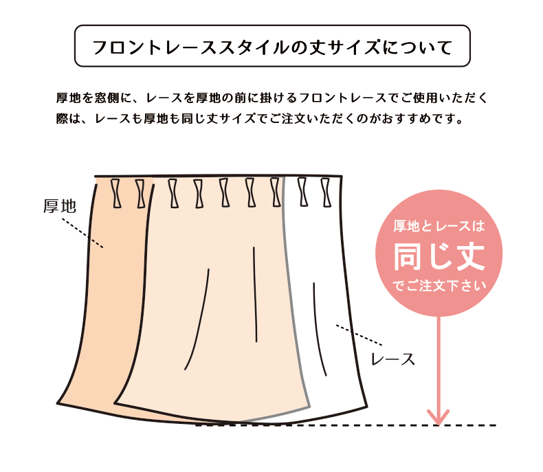 ご注文丈サイズご案内