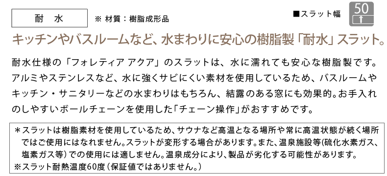 スラット：耐水