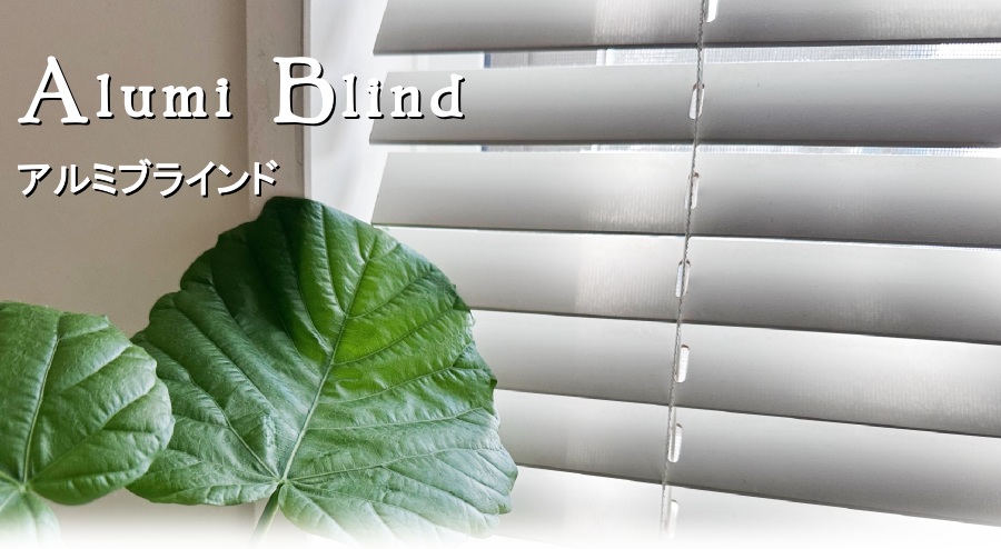 横長窓・アルミブラインド