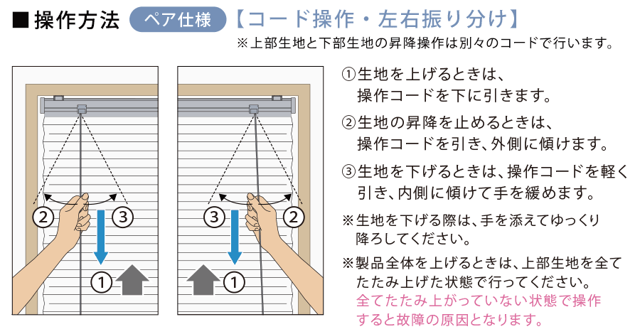 ペア仕様　【操作方法】