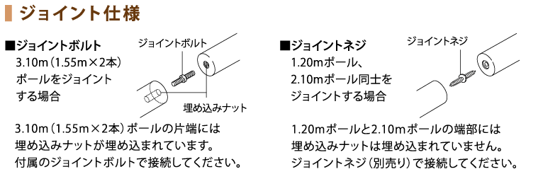 ジョイント仕様