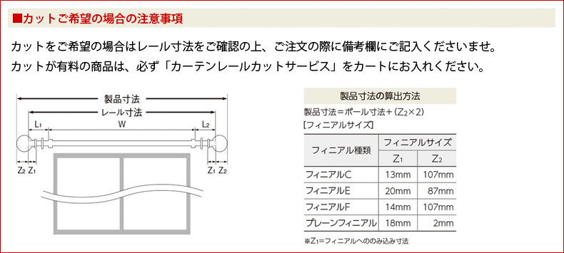 カット上の注意