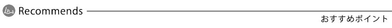 おすすめポイント