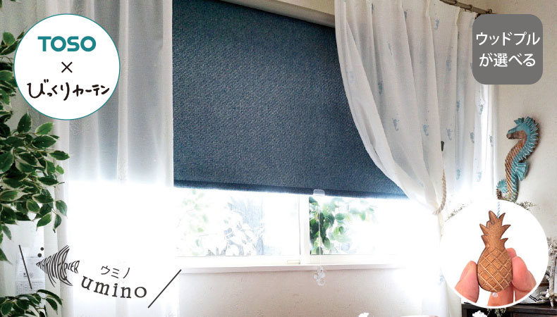 オリジナル ロールスクリーン　ウミノ