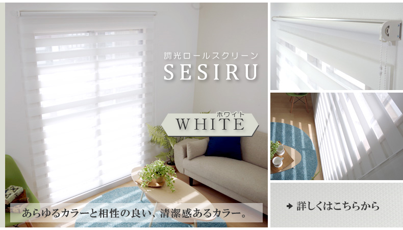 ホワイト：あらゆるカラーと相性の良い、清潔感あるカラー。