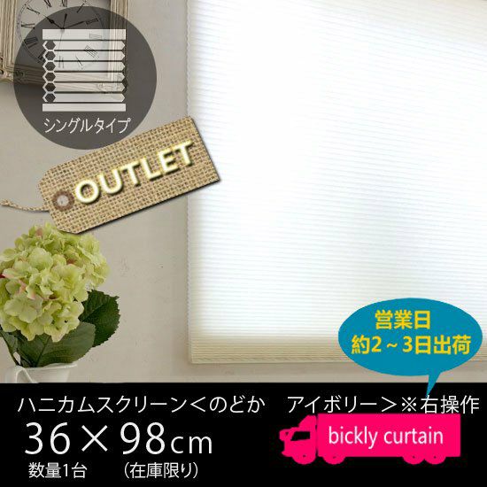 ☆50％OFF OUTLET☆省エネに効果的！ハニカムスクリーン＜のどか