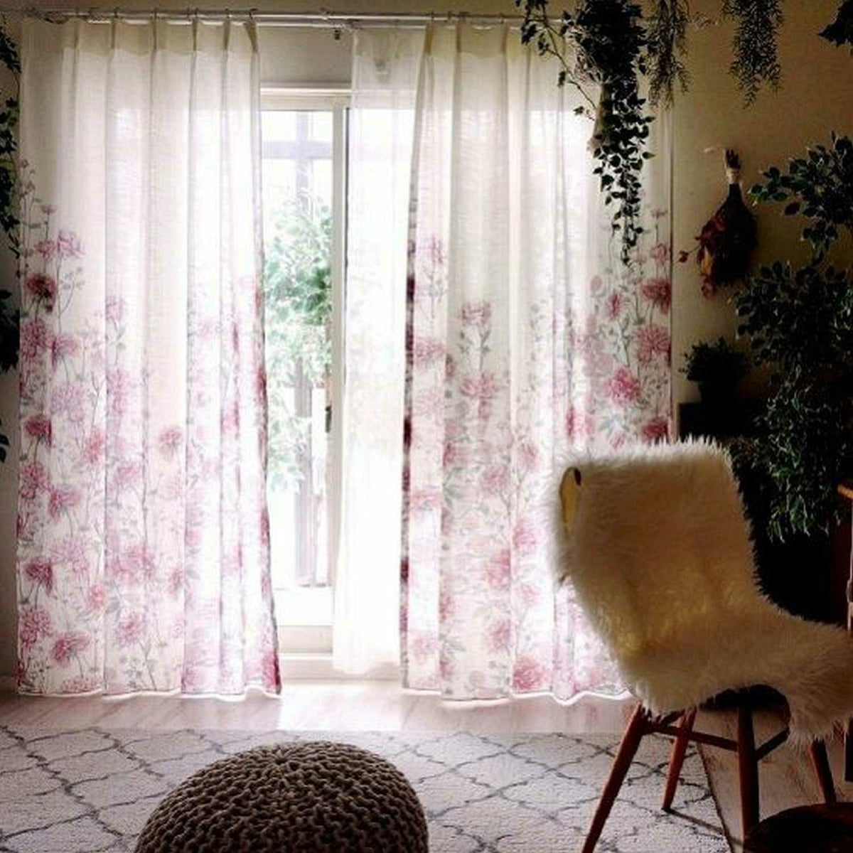 びっくりカーテンのオリジナルデザイン北欧カーテン＜サタブルムー＞