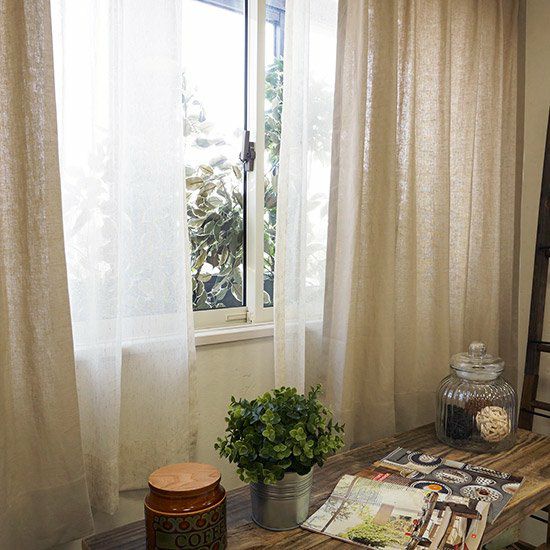 天然素材・Concept】□1.5倍ひだ 麻100％使用ナチュラルカーテン