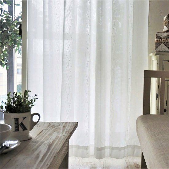 ○当店オリジナル○100サイズ 採光・遮像・防炎・UVカット・国産レース