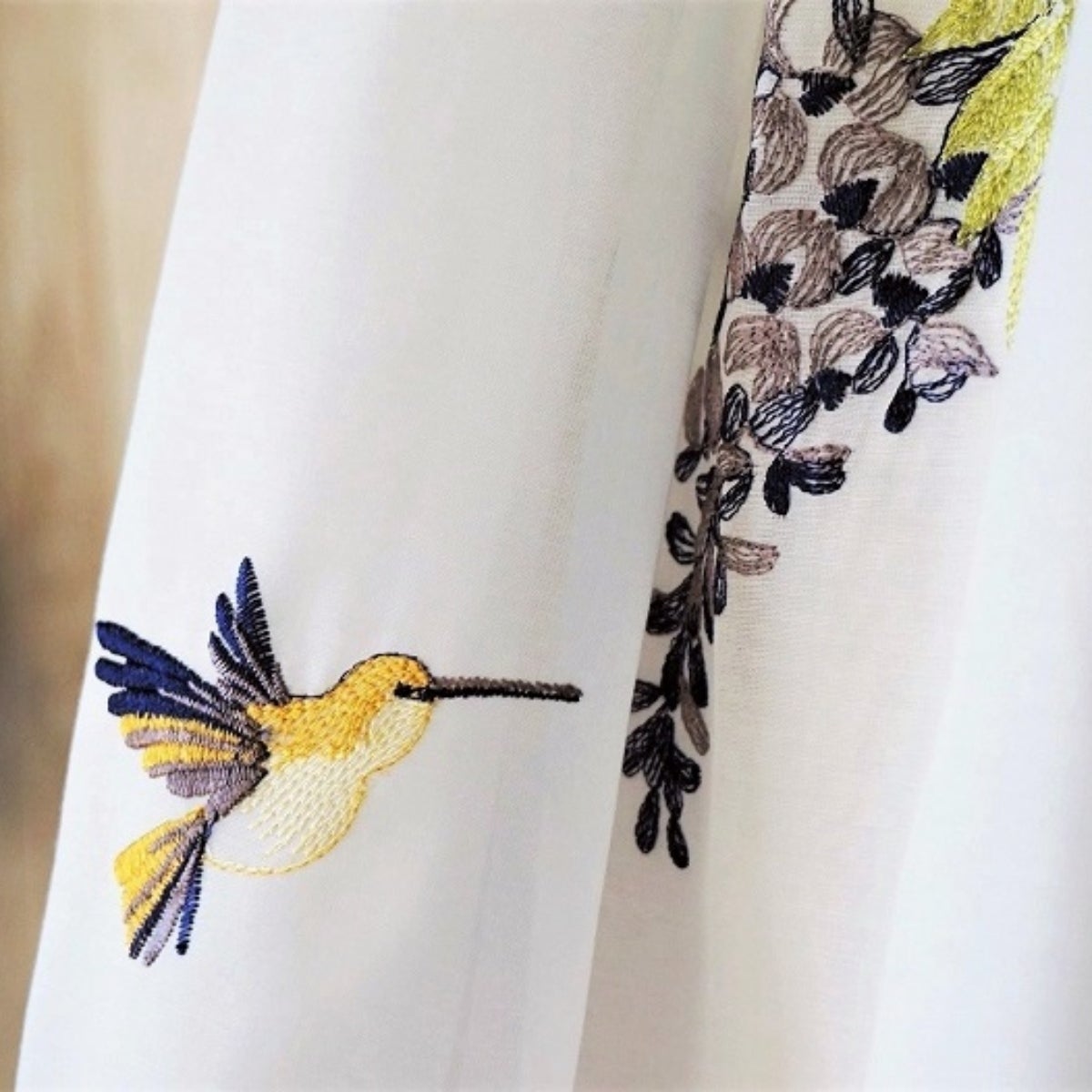 embroidery series】 繊細で美しい国産刺繍レース wisteria