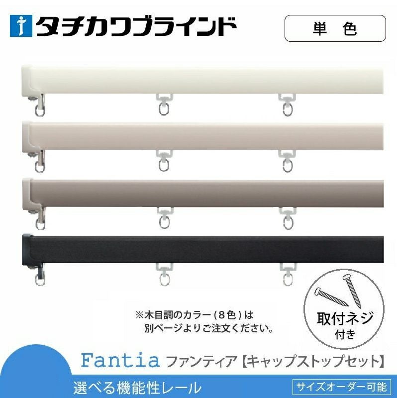 送料無料【タチカワブラインド】取付ネジ付！機能性レール＜ファン