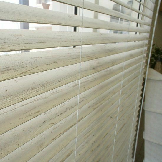 ANTIQUE WOOD BLIND】2色から選べるアンティーク塗装のウッド