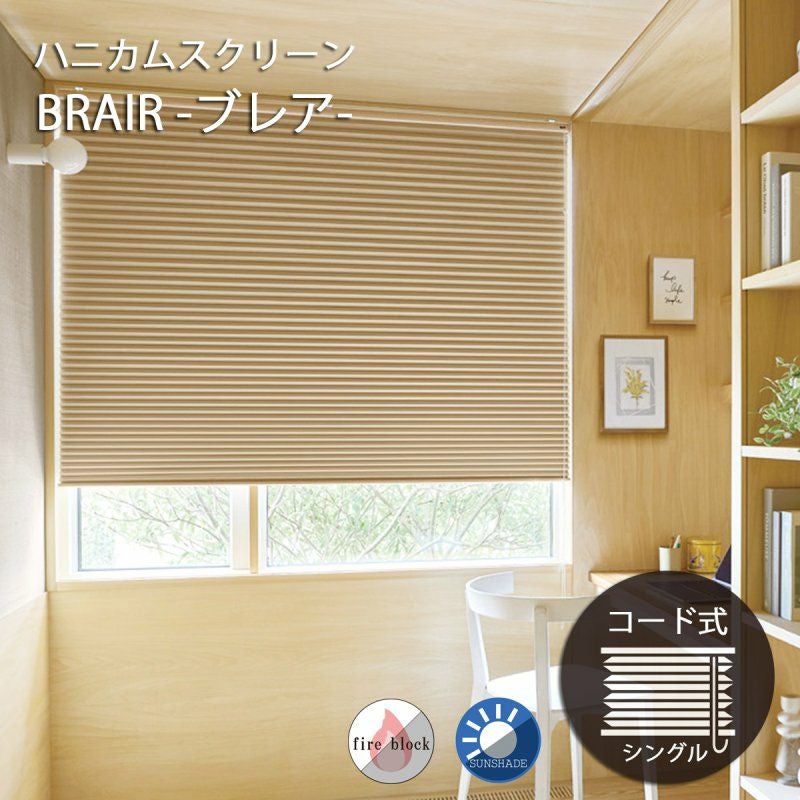 省エネで光熱費節約！ハニカムスクリーン＜ブレア シングルタイプ