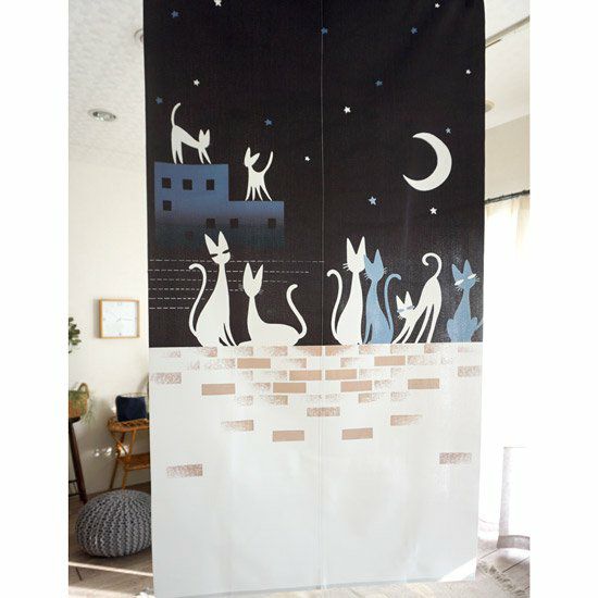 間仕切りにおすすめデザインのれん ＜ラリュヌ 85×150＞：1サイズ