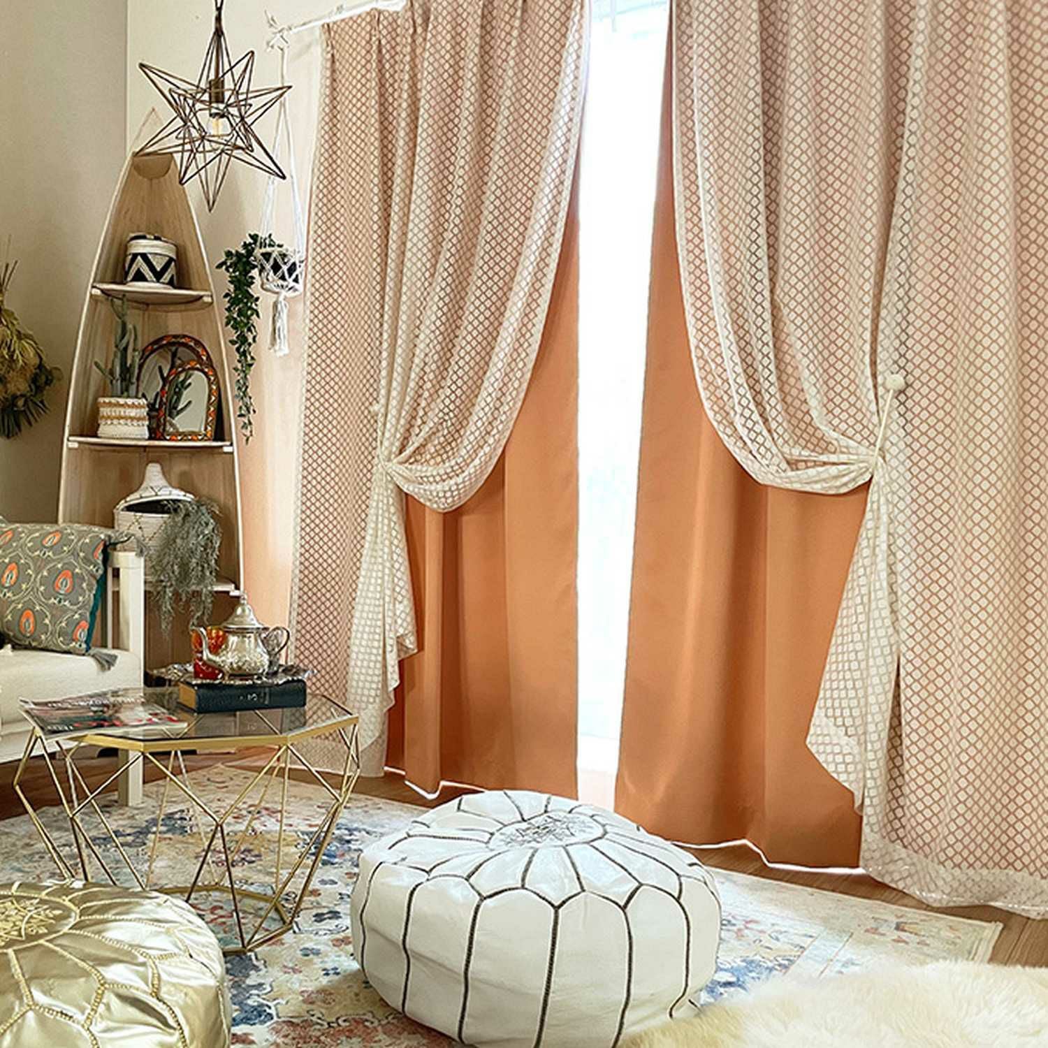 Patati Patata】 モロッカンスタイルの遮光1級厚地＋レースの一体型