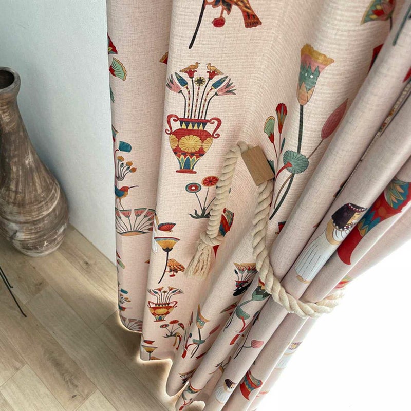 エジプト柄オリジナルカーテン＜アンシエント＞