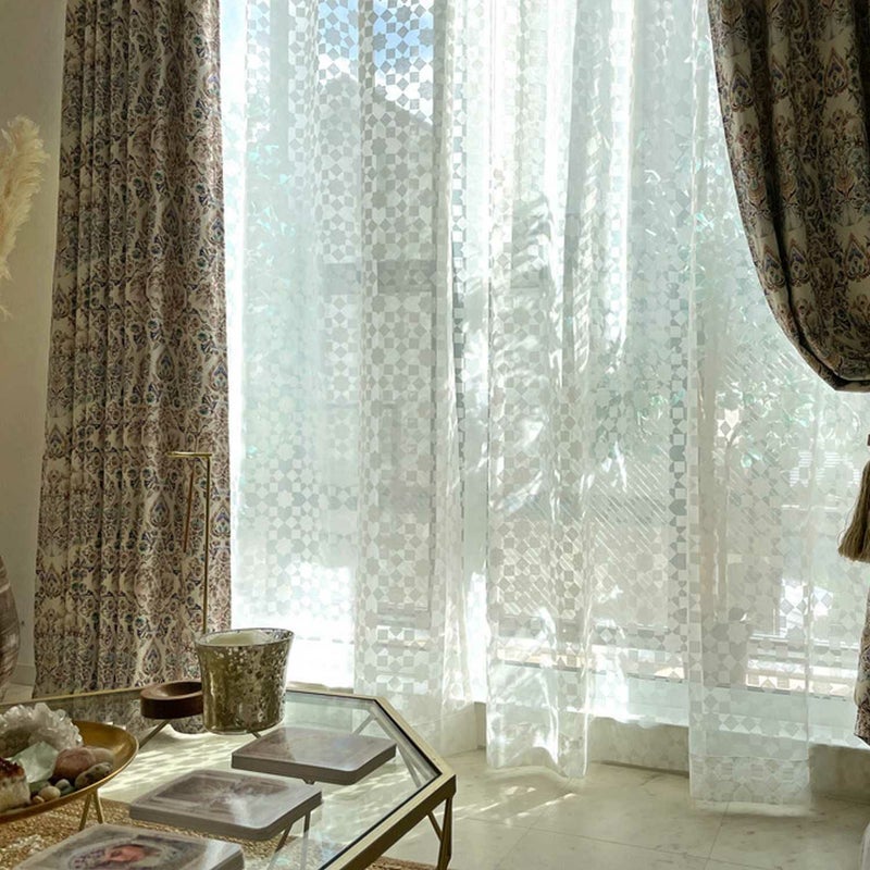 オクタグラムデザインのオパールレース＜レースナジュム ホワイト＞