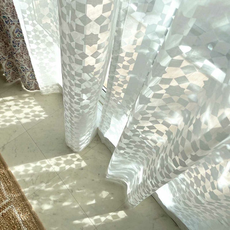 オクタグラムデザインのオパールレース＜レースナジュム ホワイト＞