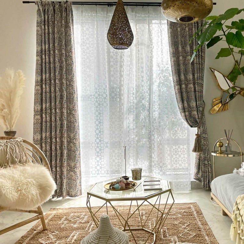 オクタグラムデザインのオパールレース＜レースナジュム ホワイト＞