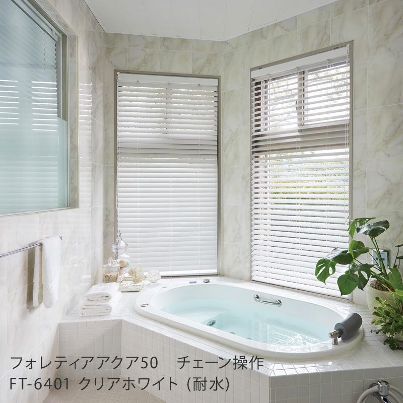タチカワブラインド】樹脂製ブラインド＜フォレティアアクア50＞ラダー