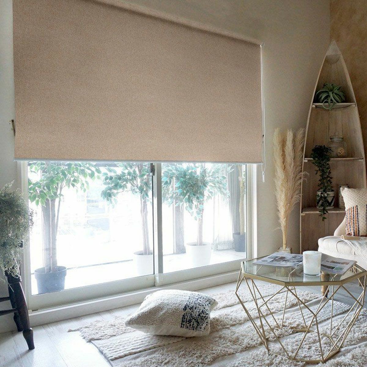 激安』サイズオーダー可能・リネンライクなロールスクリーン＜ドリーム