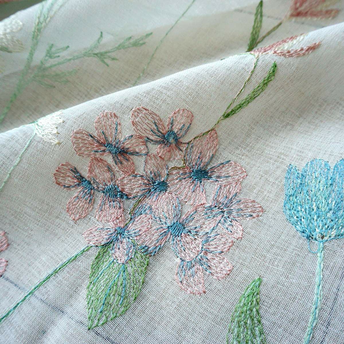 BLOOM -ブルーム- 】みずみずしい草花をモチーフにした花柄刺繍レース