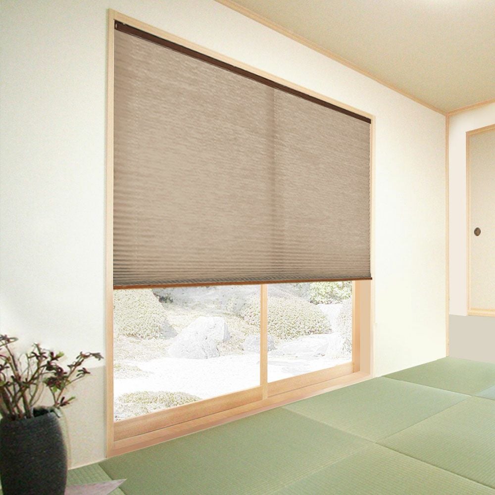 送料無料☆和紙調・日本製TOSOコラボのオリジナルプリーツスクリーン