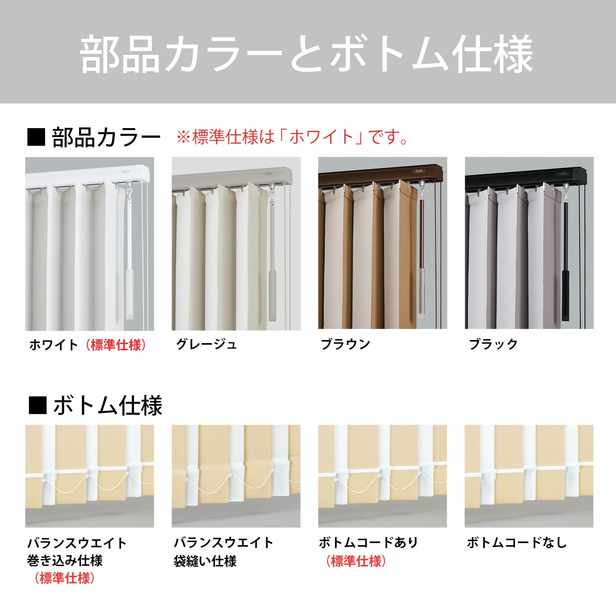 TOSOコラボのオリジナルバーチカルブラインド ツインタイプ＜fabri