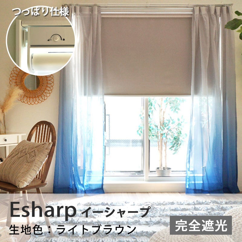 電動ロールスクリーン＜Esharp イーシャープ＞つっぱりタイプ【完全